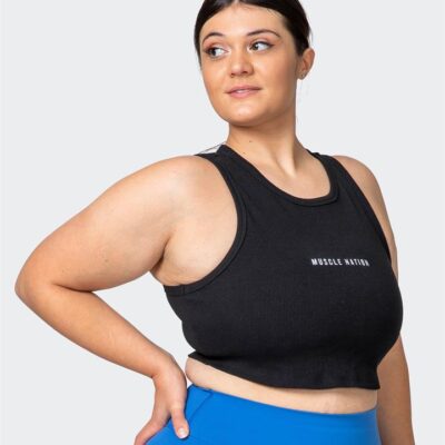 Muscle Nation Stabilise Rib Cropped Tank