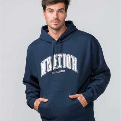 Muscle Nation Varsity Oversized Hoodie