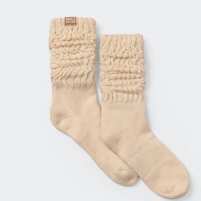 Muscle Nation Womens Scrunch Crew Socks (x1 Pack)