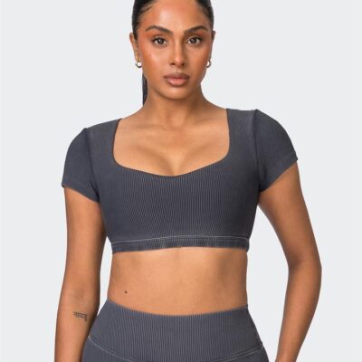 Muscle Nation On Point Vintage Rib Bra