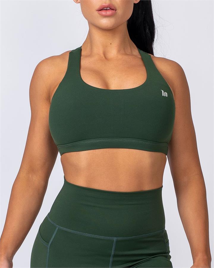 Muscle Nation Power Bra - Moss - XS