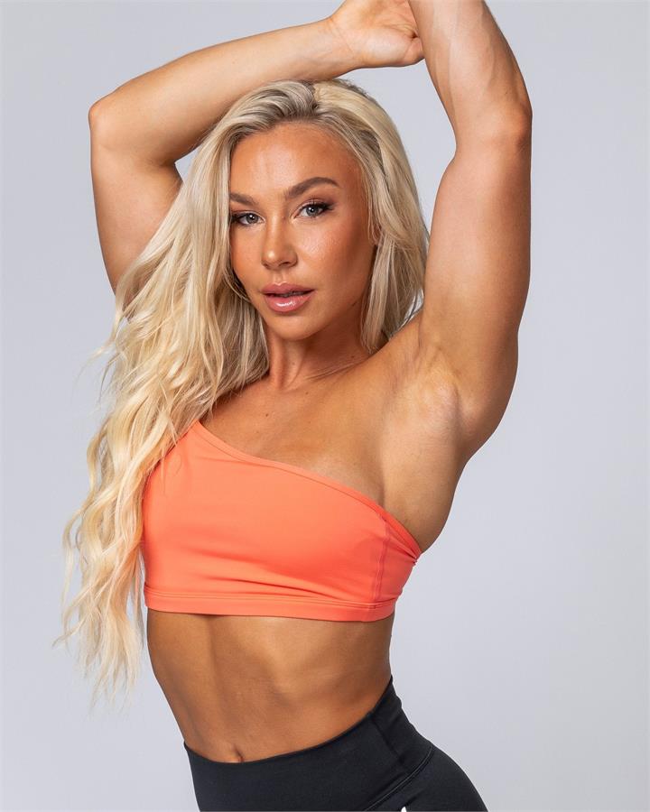 Muscle Nation HBxMN Sea Spray Bralette - Hot Coral - XXL