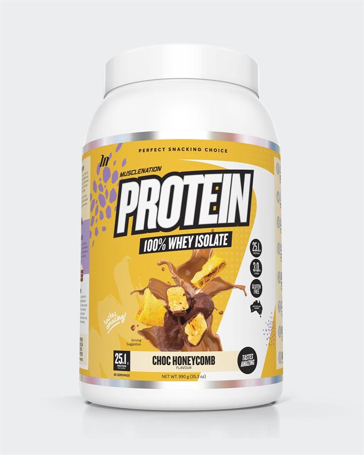 Muscle Nation WHEY Protein Isolate - Choc Honeycomb - 30 serves