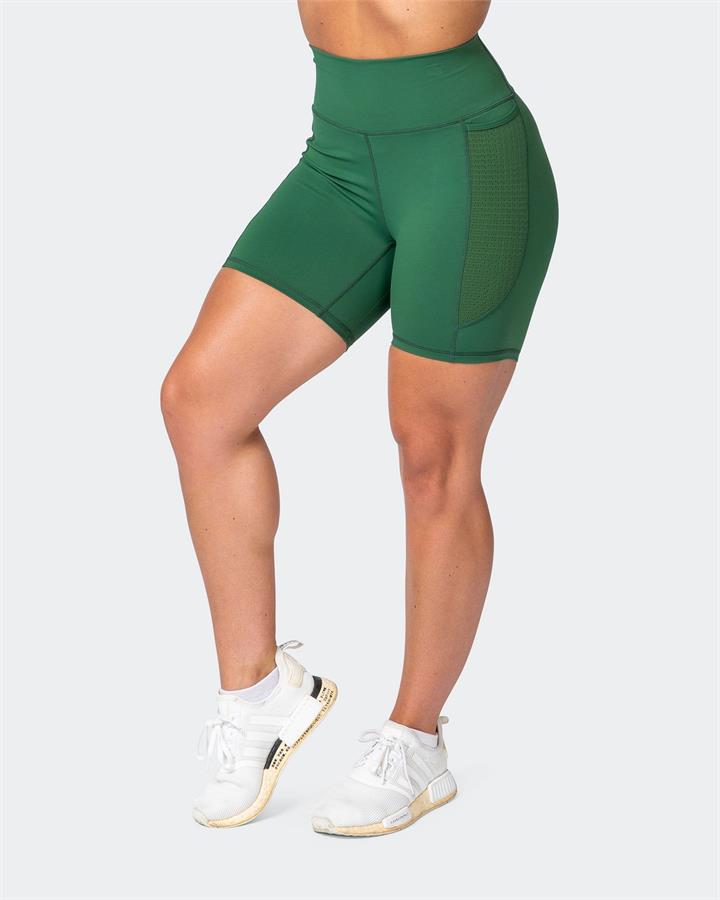 Muscle Nation AMRAP Bike Shorts - Fir Green - L