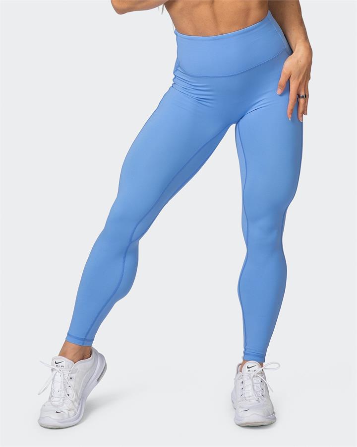 Muscle Nation Zero Rise Ankle Length Leggings - Arctic Blue - XXL