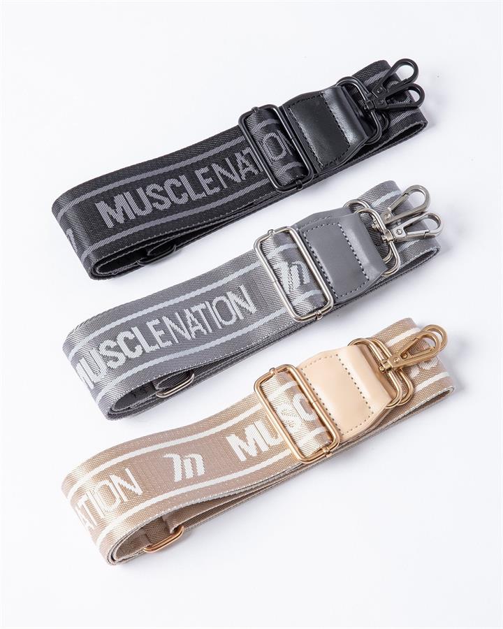 Muscle Nation Luxe Gym Bag Strap - Black