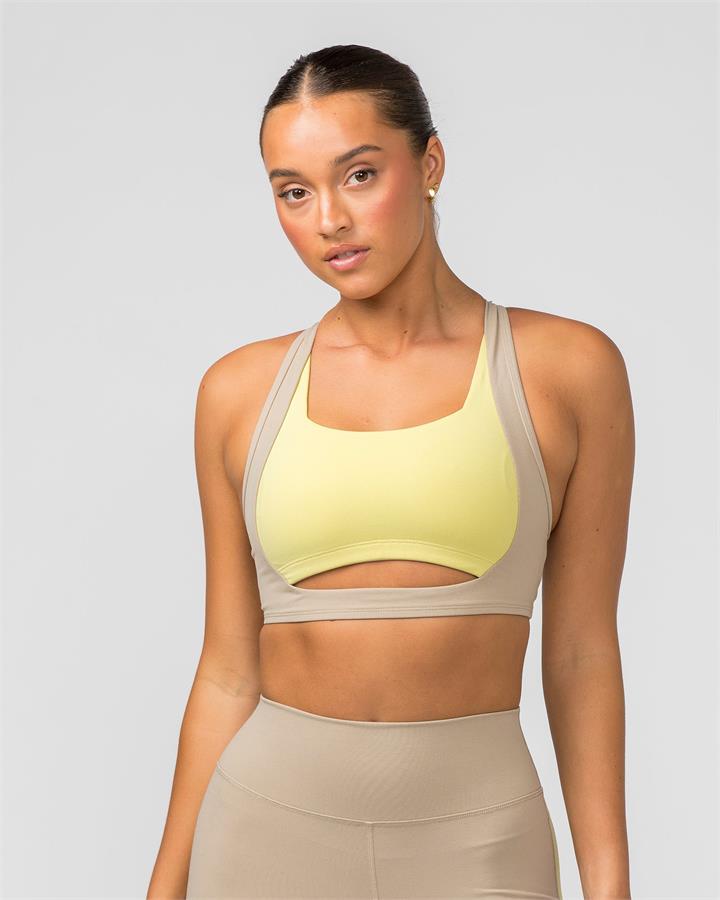 Muscle Nation Sizzle Bra - Bone - XS