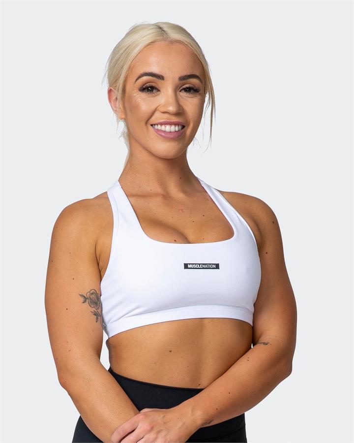 Muscle Nation Flex Bra - White - XS