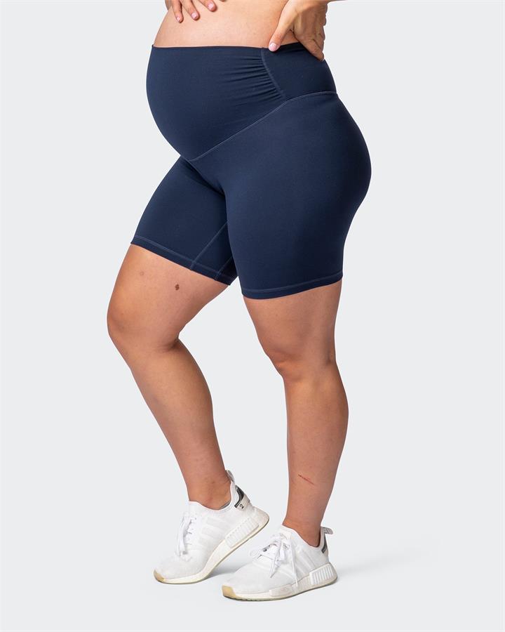 Muscle Nation Maternity Everyday Bike Short - Navy - M
