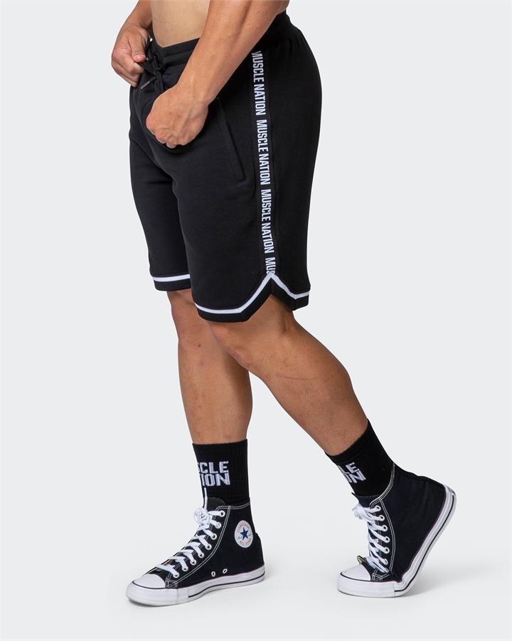 Muscle Nation MVP 8" Basketball Shorts - Black - M