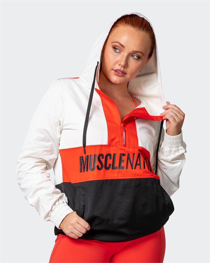 Muscle Nation Womens Weightless Windbreaker - Multi - L