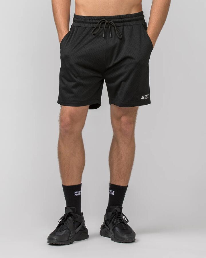 Muscle Nation Lay Up 5" Shorts - Black - L