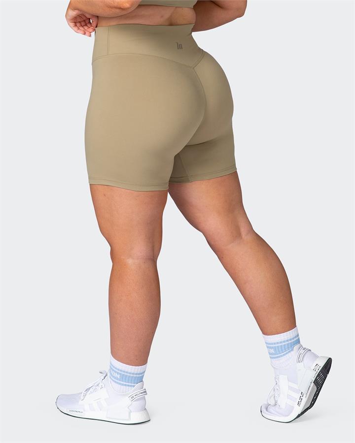 Muscle Nation Zero Rise Everyday Bike Shorts - Sea Kelp - S