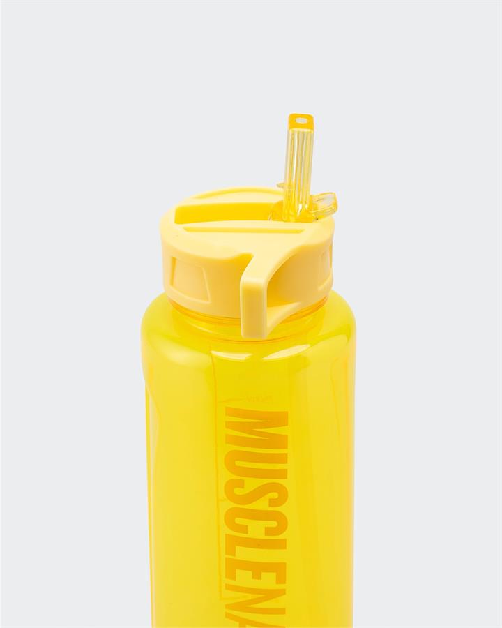 Muscle Nation MN 1L Straw Bottle YELLOW - Yellow
