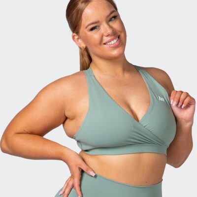 Muscle Nation Force Bra - Cactus - L