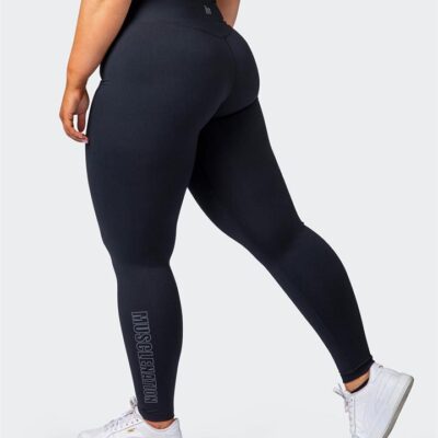Muscle Nation Signature Super High Full Length Leggings - Black - XS
