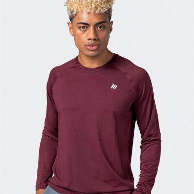 Muscle Nation Cross Train Long Sleeve Top - Dark Plum - L