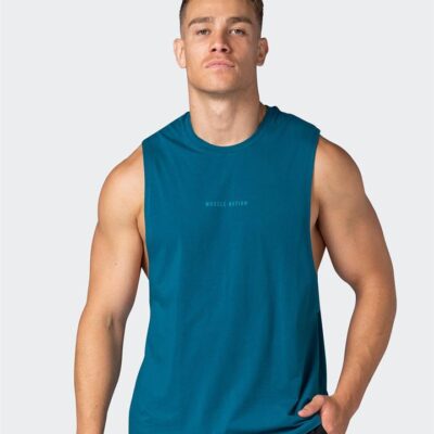 Muscle Nation Condition Drop Arm Tank - Marine - M