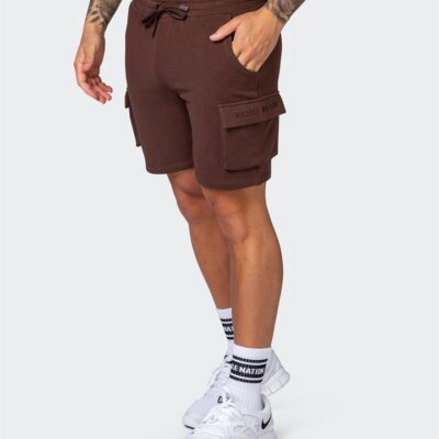 Muscle Nation Cargo Shorts - Coffee - L