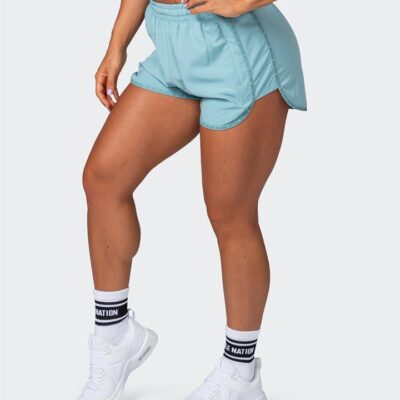 Muscle Nation Pump Up Shorts - Dusty Jade - L