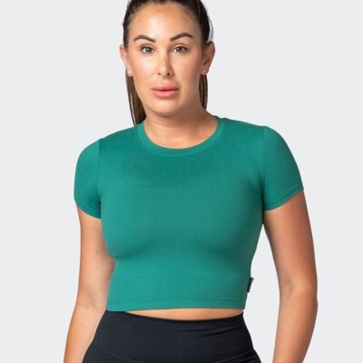 Muscle Nation MN Everyday Cropped Tee - Antique Green - XXXXL