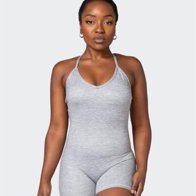 Muscle Nation Game Changer One Piece - Quiet Grey Marl - S