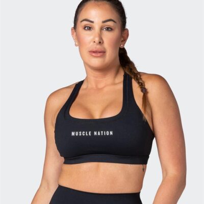 Muscle Nation Deuce Bra - Black - L