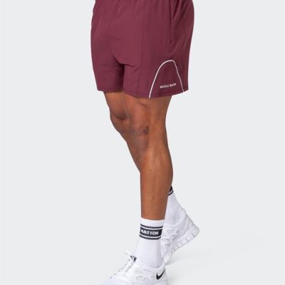 Muscle Nation Deuce Training Shorts - Wine - M