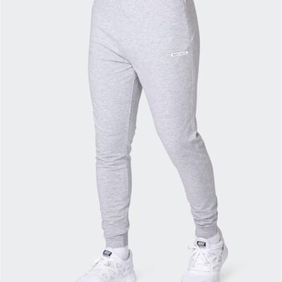 Muscle Nation Legacy Training Tapered Joggers - Light Grey Marl - L
