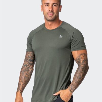 Muscle Nation New Heights Running Tee - Dark Khaki - L