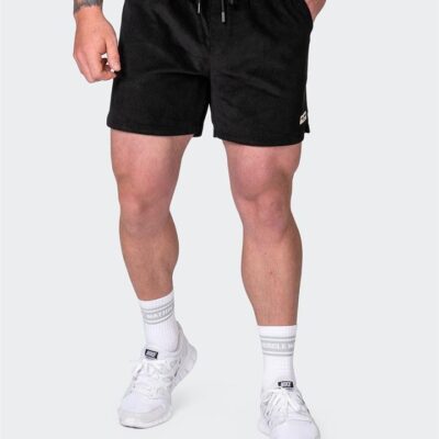 Muscle Nation Daily Corduroy Shorts - Black - L