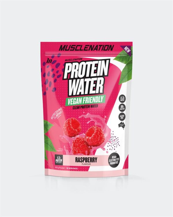Muscle Nation PLANT PROTEIN WATER - Raspberry - 16 serves 400g