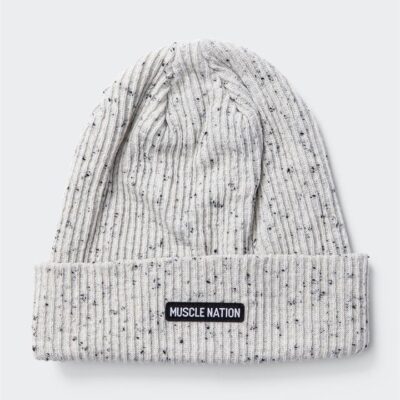 Muscle Nation Basic Beanie - Grey Marl