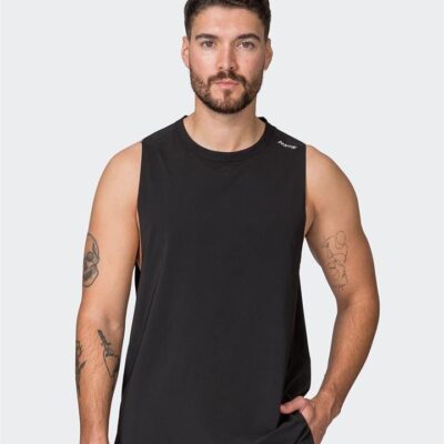 Muscle Nation Replay Laser Cut Tank - Black - L