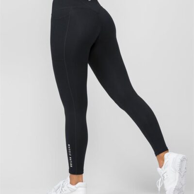 Muscle Nation Unrivalled Everyday Pocket Ankle Leggings - Black - L