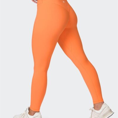 Muscle Nation Liberty Zero Rise Ankle Length Leggings - Papaya - XS