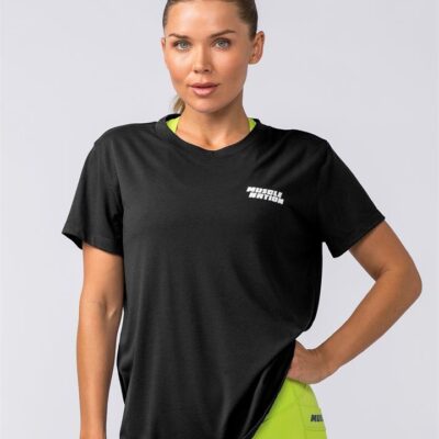Muscle Nation Faster Training Tee - Black - XXXL