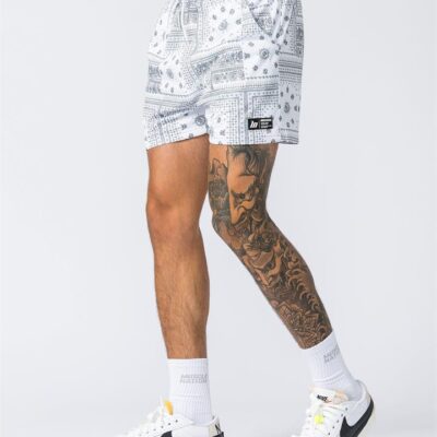 Muscle Nation Lay Up 3.5" Shorts - Tornado Bandana Print - XXXL
