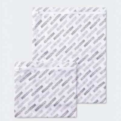 Muscle Nation Wash Bag - 2 pack - White