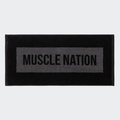 Muscle Nation Level Up Sweat Towel - Black - Black