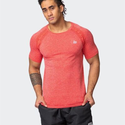 Muscle Nation Seamless Tee - Poppy Marl - S