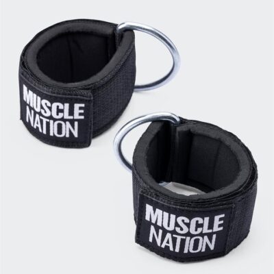 Muscle Nation Ankle Straps - Black - ONE