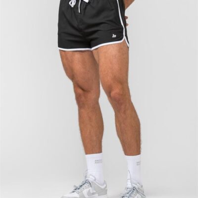 Muscle Nation Retro Shorts - Black - L