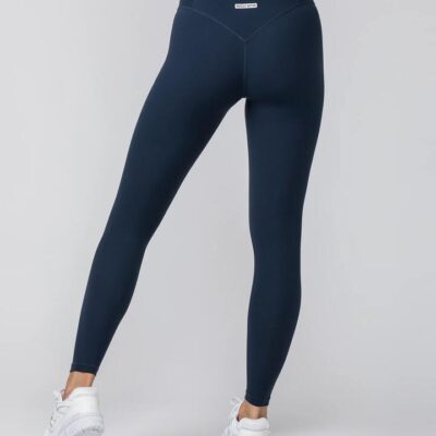 Muscle Nation Contour Aura Full Length Leggings - Navy - XS