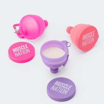 Muscle Nation Fill And Go Funnel (x3 Pack) - Watermelon / Purple / Pink Lemonade - Watermelon / Purple / Pink Lemonade