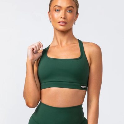 Muscle Nation Desire Aura Bra - Forest Green - M