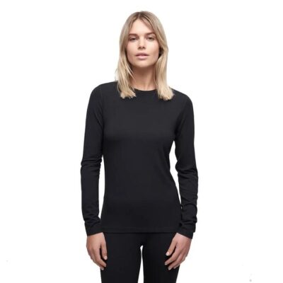 Womens Le Bent 200 Weight Thermal Top - Black Black / M