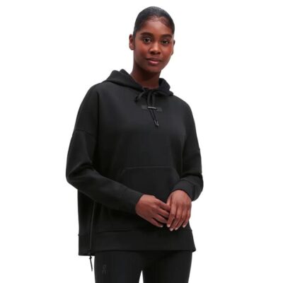 Womens On Running Hoodie - Black Black