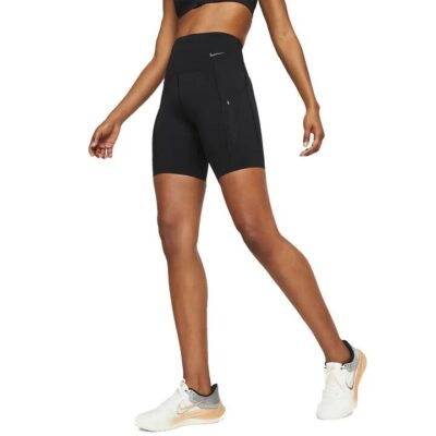 Womens Nike Go Firm-support High-waisted 8-inch Biker Shorts With Pockets Xs