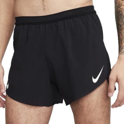 Mens Nike Aeroswift Dri-fit Adv 4 Inch Brief-lined Running Shorts Black